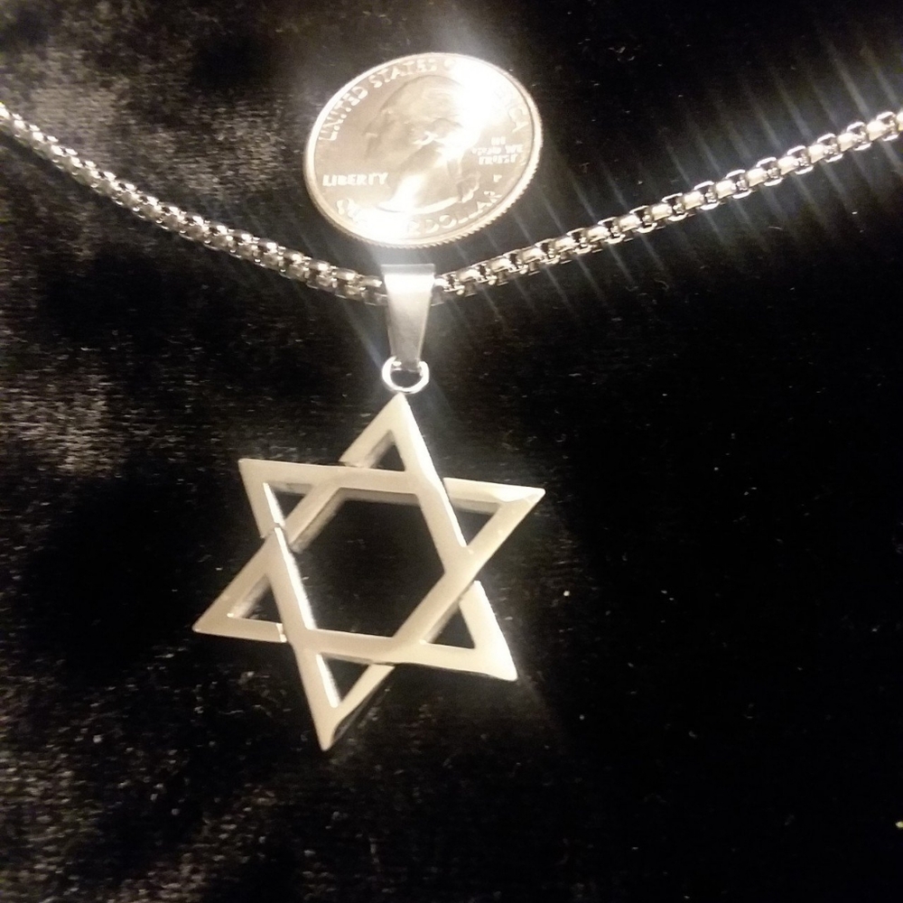 Stainless steel men's Star necklace